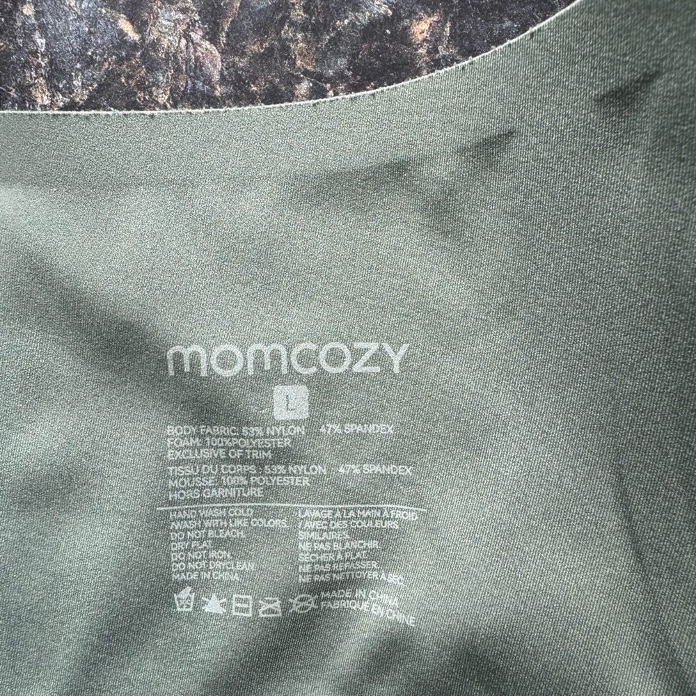 Momcozy Seamless Pine Green Nursing Bra - Picture 3 of 4